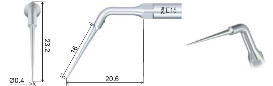 Размеры наконечника для скалера